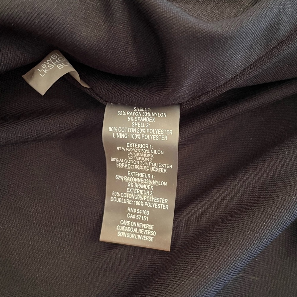Karl Lagerfeld Paris Black Tweed Dress Preppy Career - Picture 4 of 7